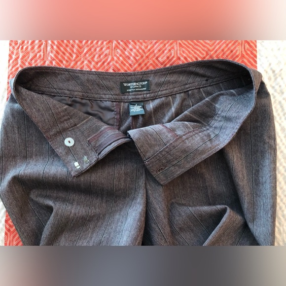 WORTHINGTON WORKS-Stretch Separates, WIDE LEG, Cuffed-hem SLACKS. Size 6 - Picture 10 of 14